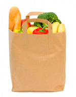 Бумажный пакет с продуктами